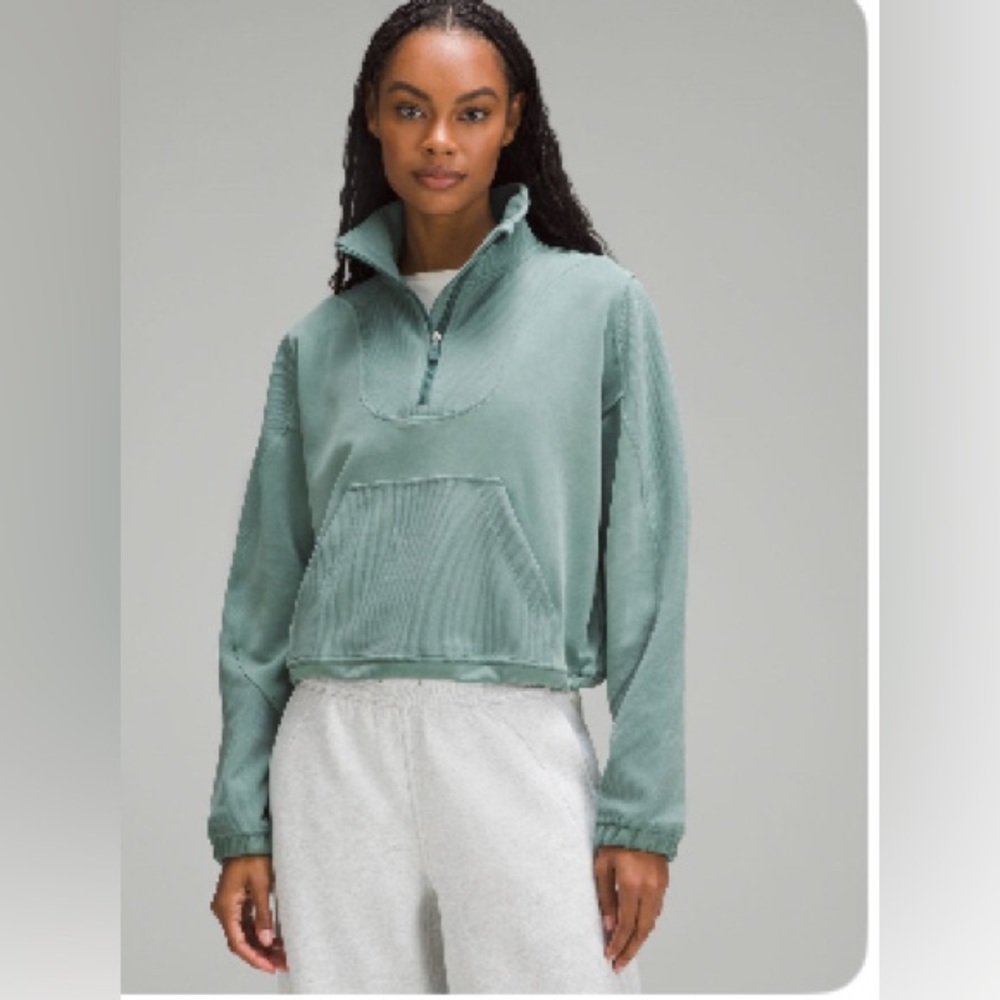 Lululemon brushed softstreme half zip size 2